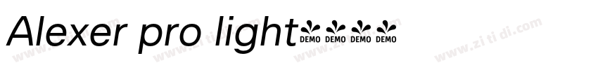 Alexer pro light字体转换